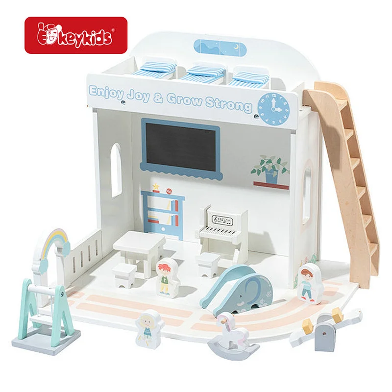 Best-Selling Montessori Wooden Activity Park Set Multi-Functional Pretend Play Toy for Toddlers & Kids, Factory Direct W06A649